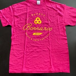 Pink Bonnaroo Security Shirt Unisex Large (2015)